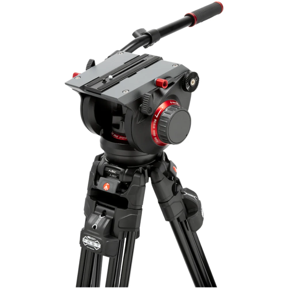 Manfrotto Kit Video Alu Fast Twin + 509 2n1 spreader incl carrying bag - Image 2