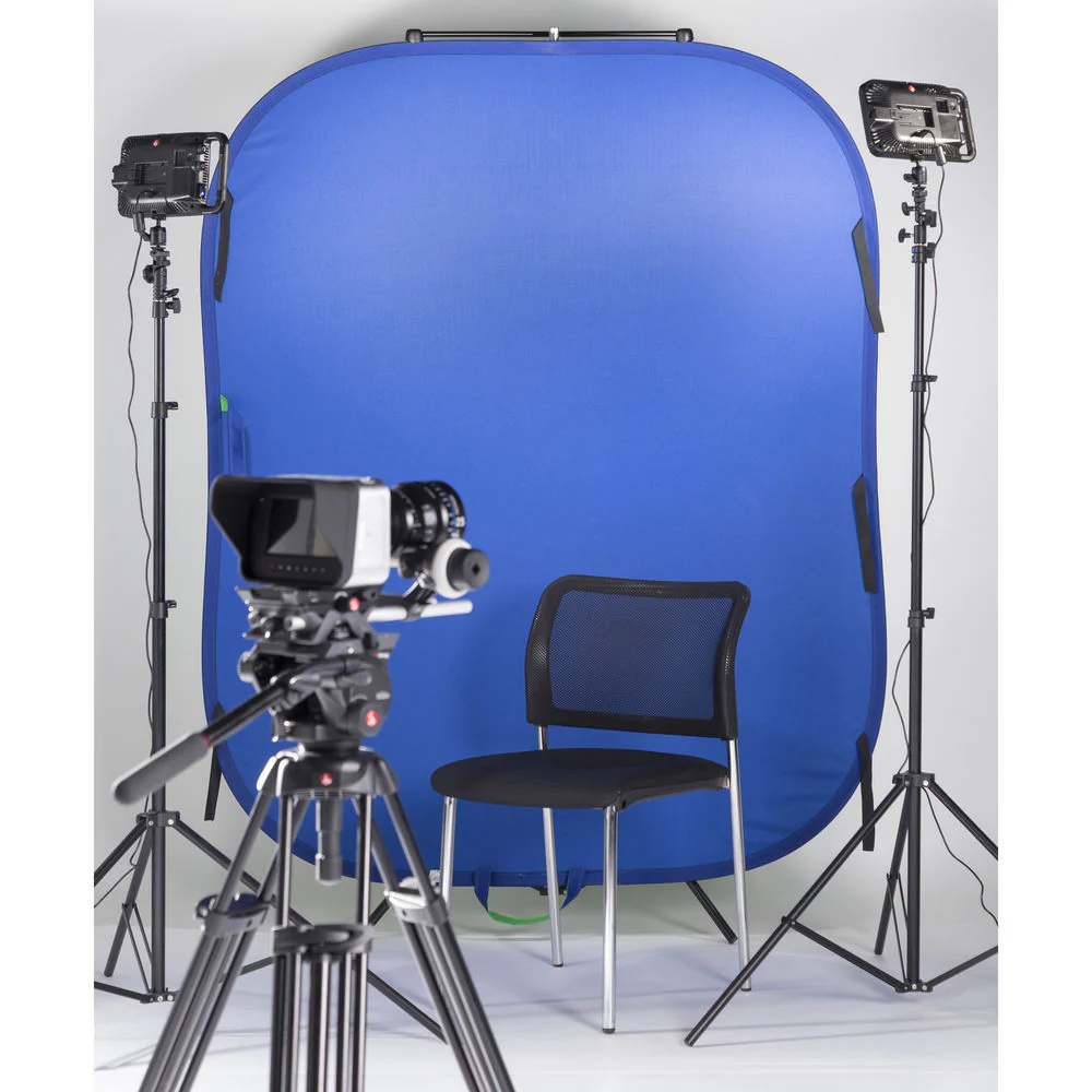 Manfrotto LL LC5687 1.5 x 1.8m Chroma Key Blue/Green Collapsible Reversible Background - Image 5