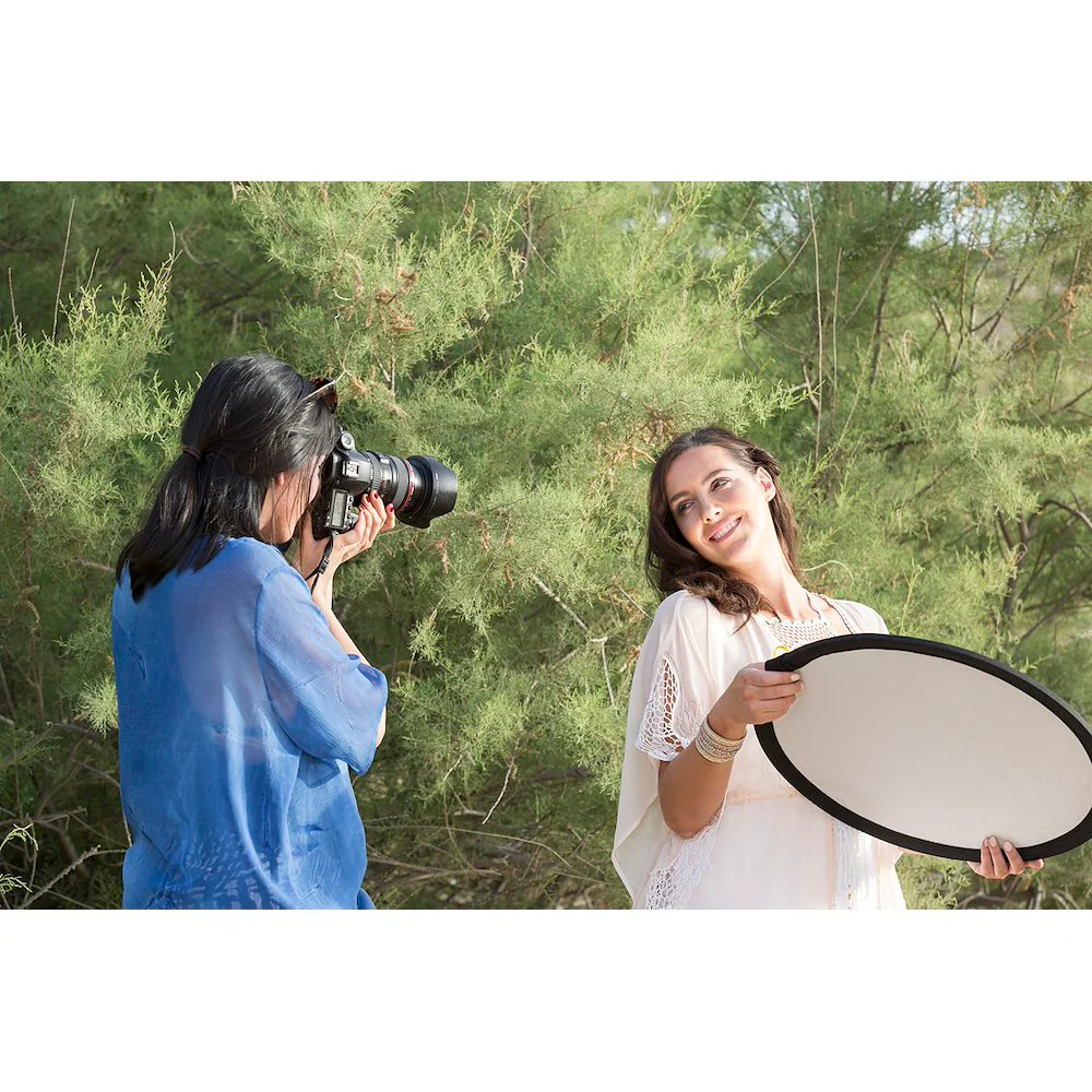 Manfrotto LL LR2006 50cm Collapsible Reflector Sunfire / White - Image 3