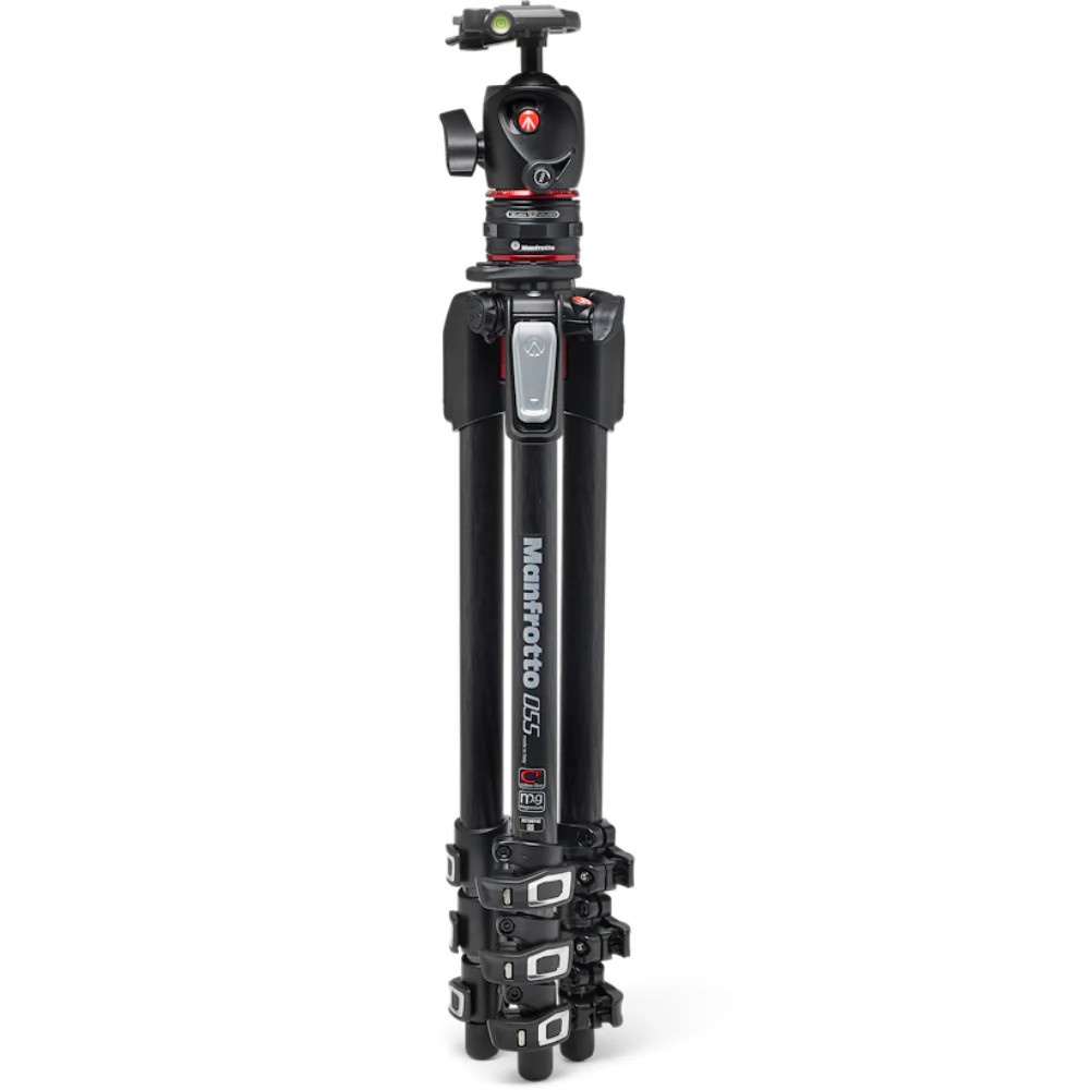 Manfrotto MT055CXPRO4 Carbon Fiber Tripod with MHXPRO-BHQ2 XPRO Ball Head & Move Quick Release Kit - Image 2
