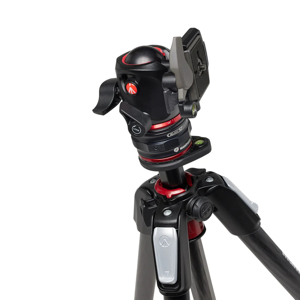 Manfrotto MT055CXPRO4 Carbon Fiber Tripod with MHXPRO-BHQ2 XPRO Ball Head & Move Quick Release Kit - Image 5