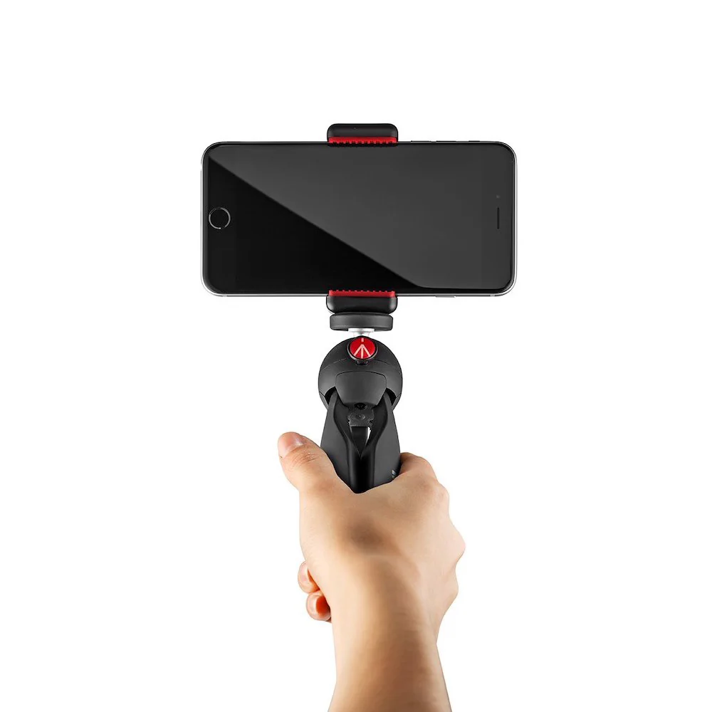 Manfrotto Pixi Mini Tripod with Smartphone Clamp Black - Image 3