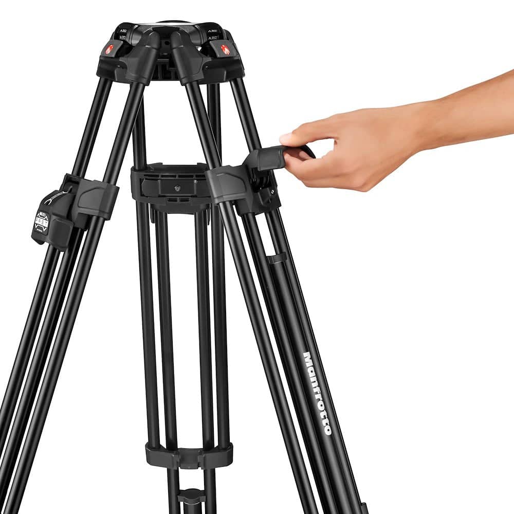 Manfrotto Tripod Vid 645 TwinLegFast Alu 100mm bowl and 75mm adp 25kg Payload incl mid spreader - Image 11