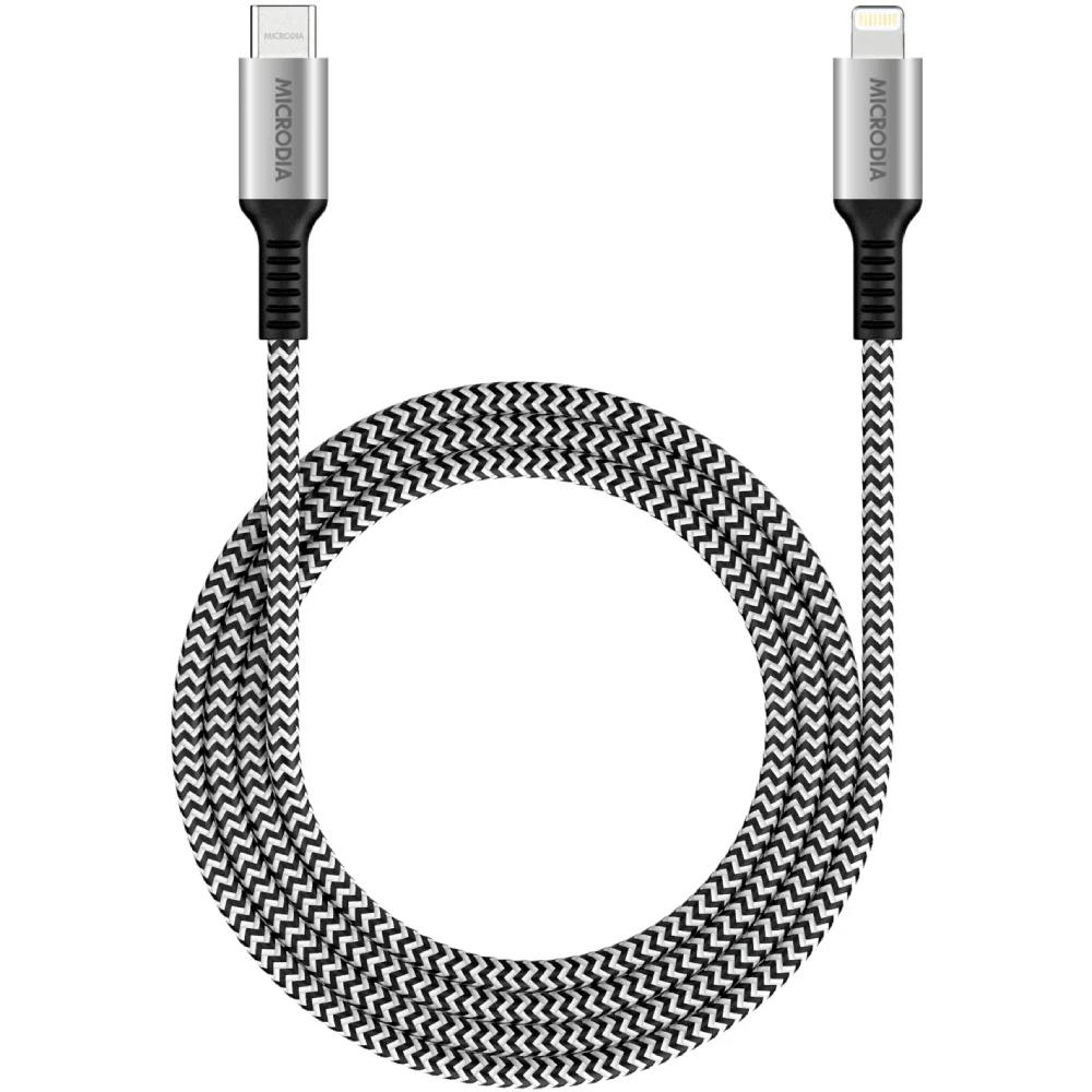 Microdia ExeCable Tweed PD60W 1.3m USB-C to Lightning Cable