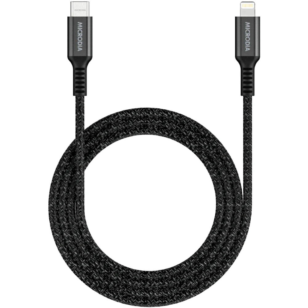 Microdia ExeCable Tweed PD60W 1.3m USB-C to Lightning Cable - Image 2