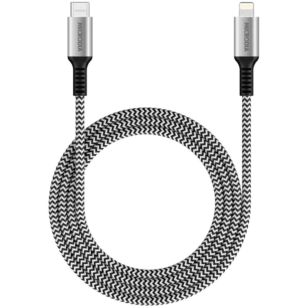 Microdia ExeCable Tweed PD60W USB-C to Lightning Cable - Image 2