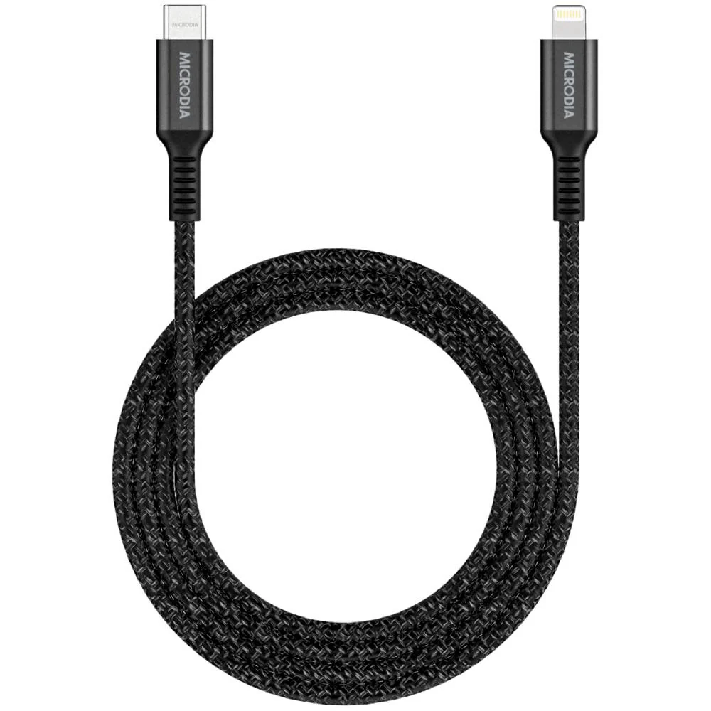 Microdia ExeCable Tweed PD60W USB-C to Lightning Cable - Image 4