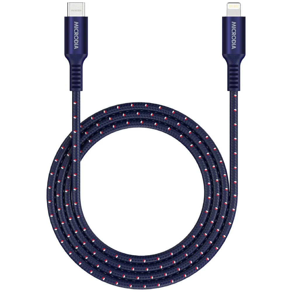 Microdia ExeCable Tweed PD60W USB-C to Lightning Cable - Image 6