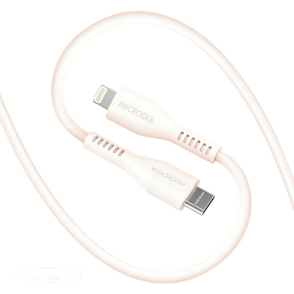 Microdia Fruitywire Liquid Silicon PD60W 2.6m USB-C to Lightning Cable - Image 4