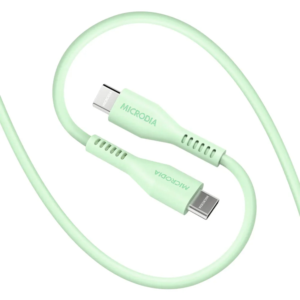 Microdia Fruitywire Liquid Silicon PD60W USB-C to USB-C Cable (Multiple Colours Available) - Image 3