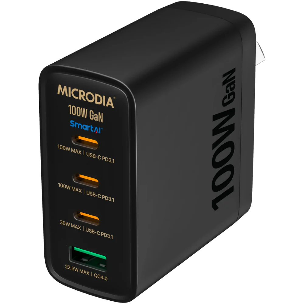 Microdia SmartCube Nano 100W 4 Port GaN Wall Charger - Image 5