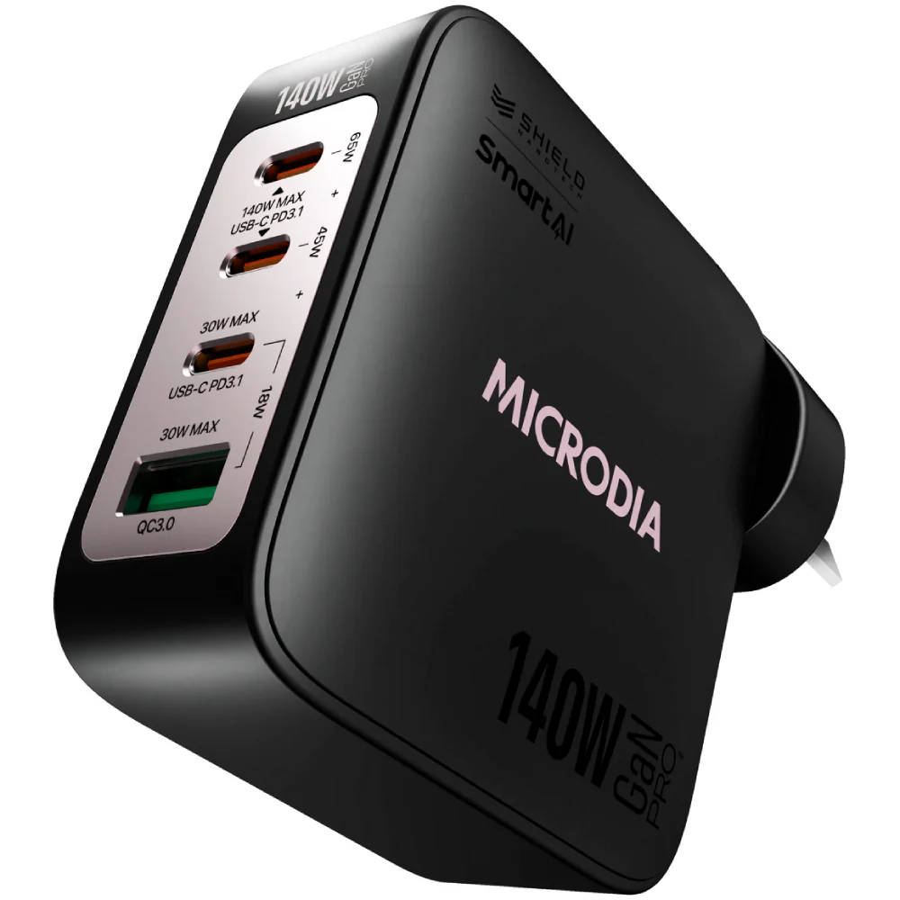 Microdia SmartCube Nano 140W 4 Port GaN Wall Charger - Image 5