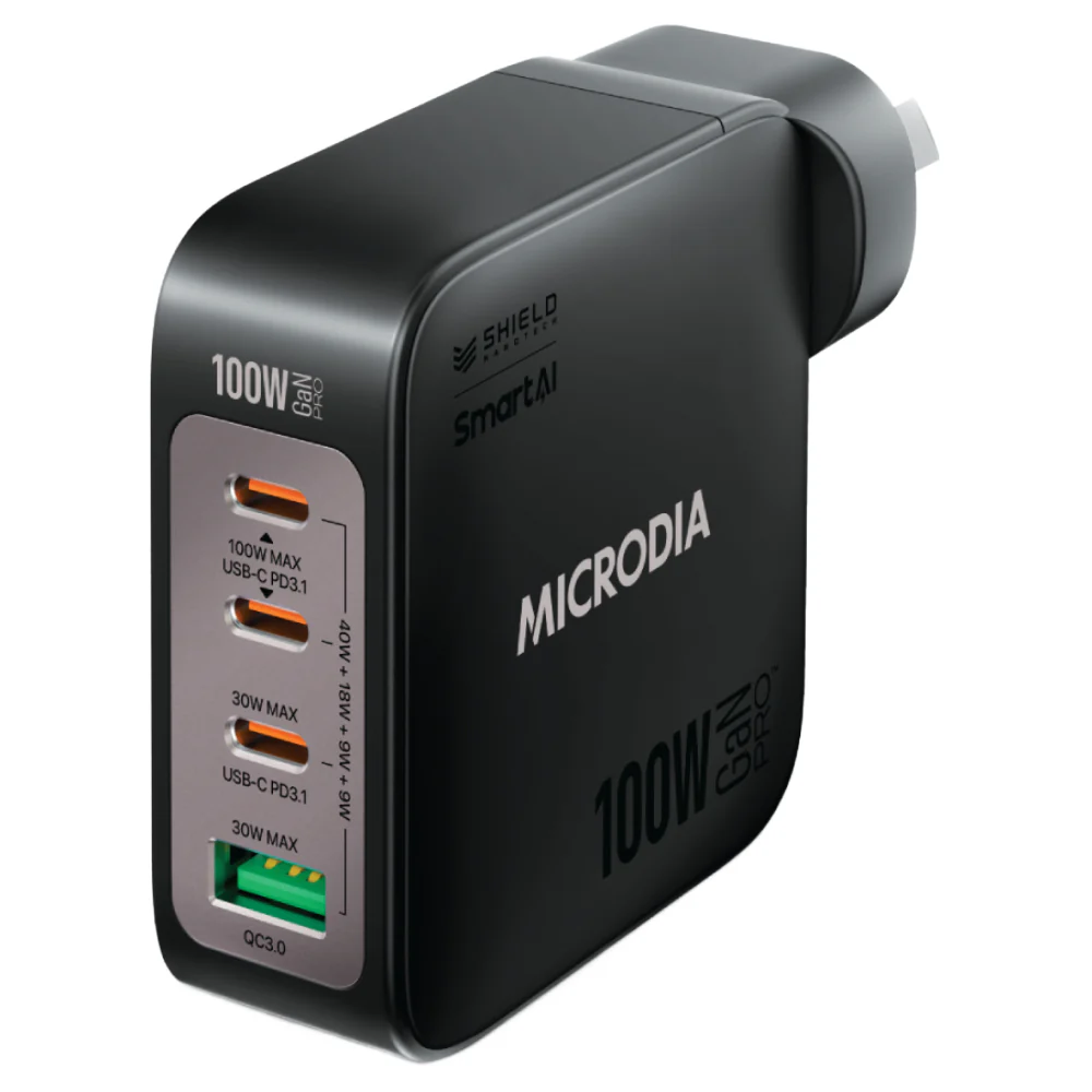 Microdia SmartCube Nano 4 Port GaN Wall Charger (Multiple Colours Available) - Image 4