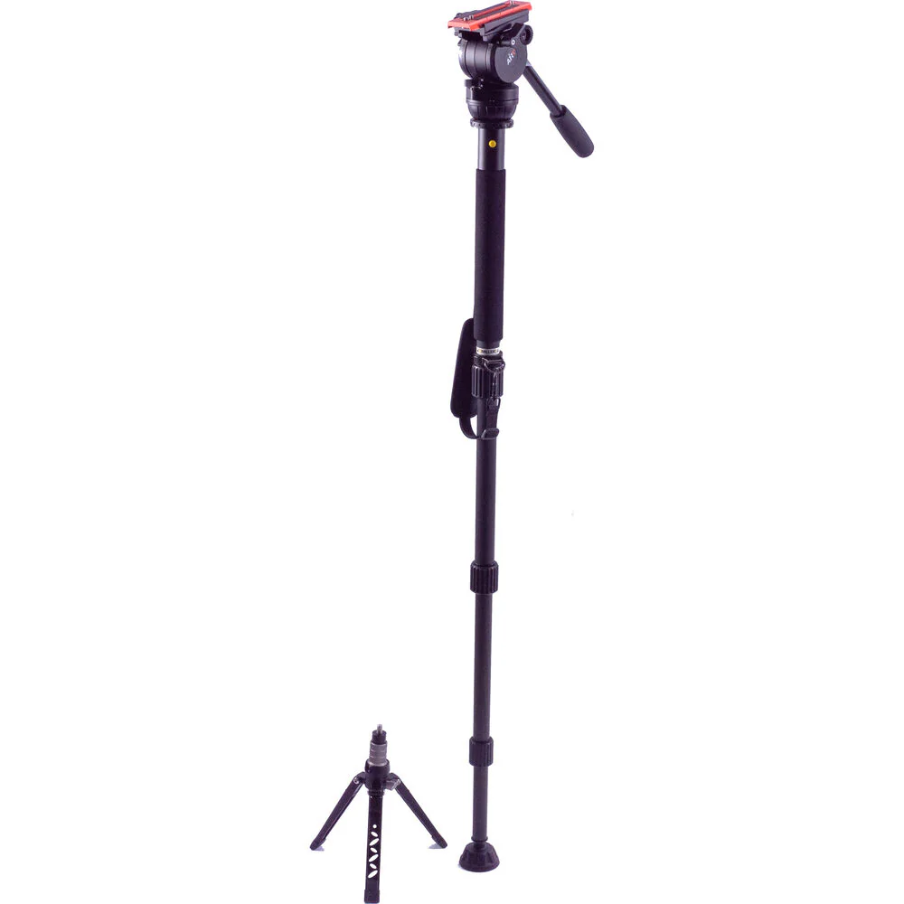 Miller AirV Fluid Head with Solo-Q Pod Base, Base Clamp Nut & Versa Camera Plate - Image 6