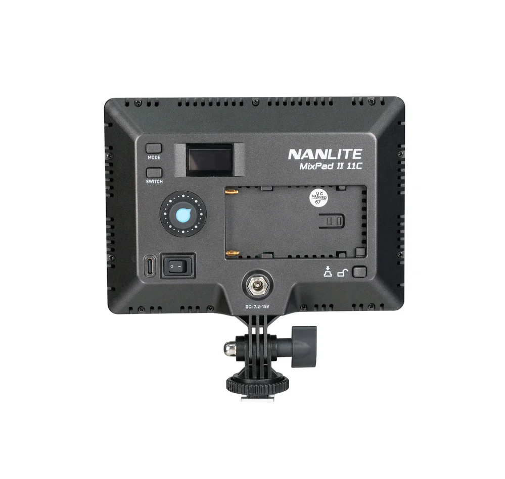 Nanlite Mixpad 11C Series II RGB on-camera LED light with NPF Battery and Charger - Image 2