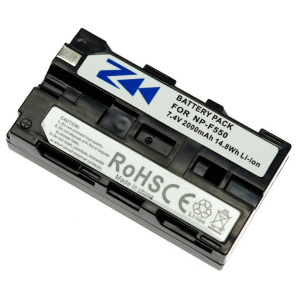 Nanlite Rechargeable Lithium Battery for Sony NPF550, NPF570, 2000mAh, 7.2V - Image 2