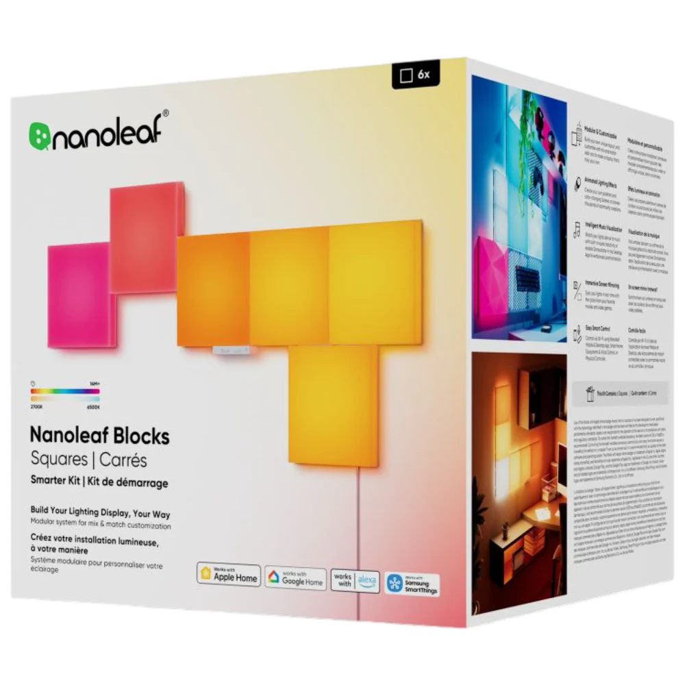 Nanoleaf Blocks - Squares Starter Kit (6 Pack) - Image 3