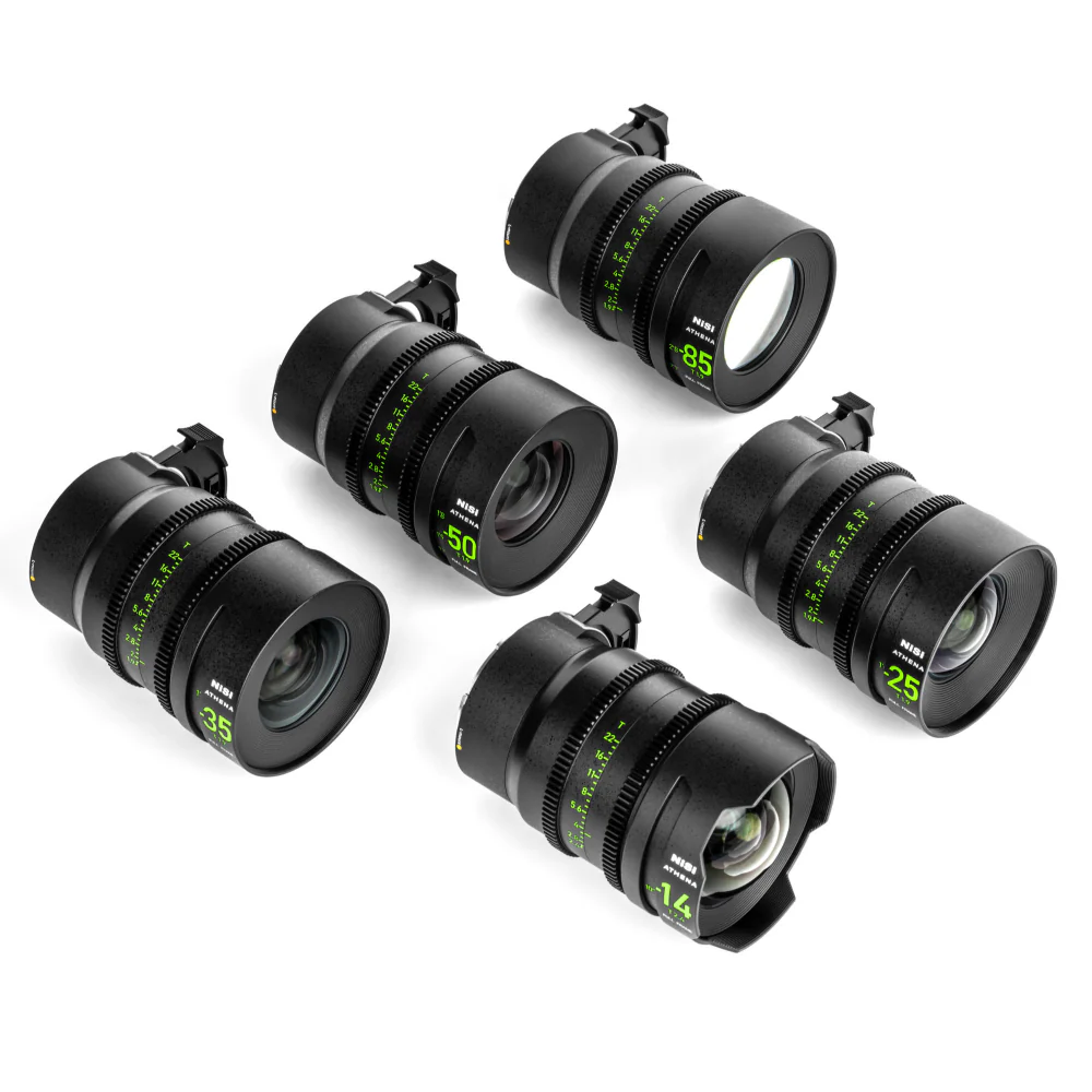 NiSi ATHENA PRIME Full Frame Cinema Lens Kit with 5 Lenses 14mm T2.4, 25mm T1.9, 35mm T1.9, 50mm T1.9, 85mm T1.9 + Hard Case (L Mount) - Image 15