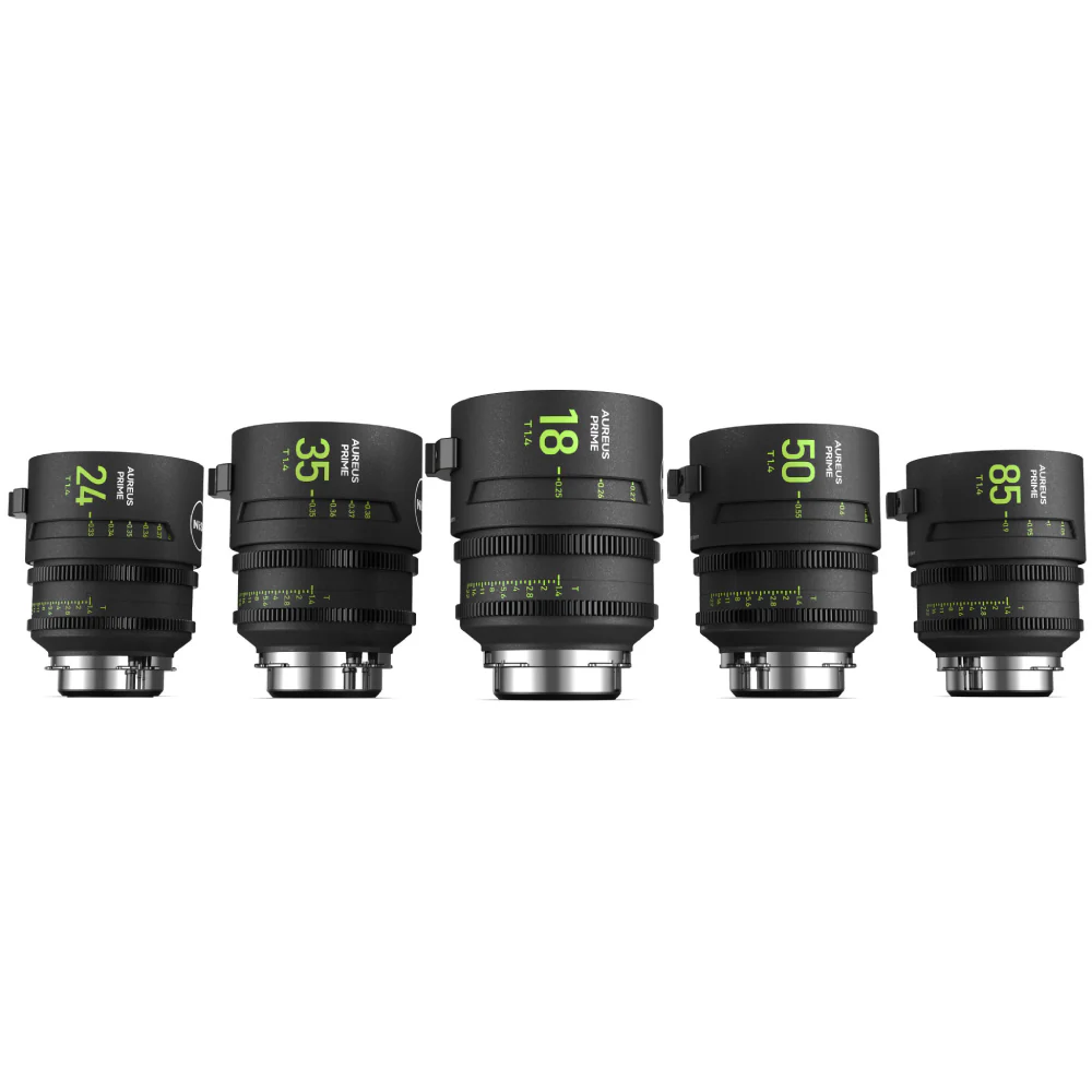 NiSi Aureus Prime Full Frame T1.4 Cinema Lens Kit - Includes 5 Lenses + Hard Case (PL Mount)