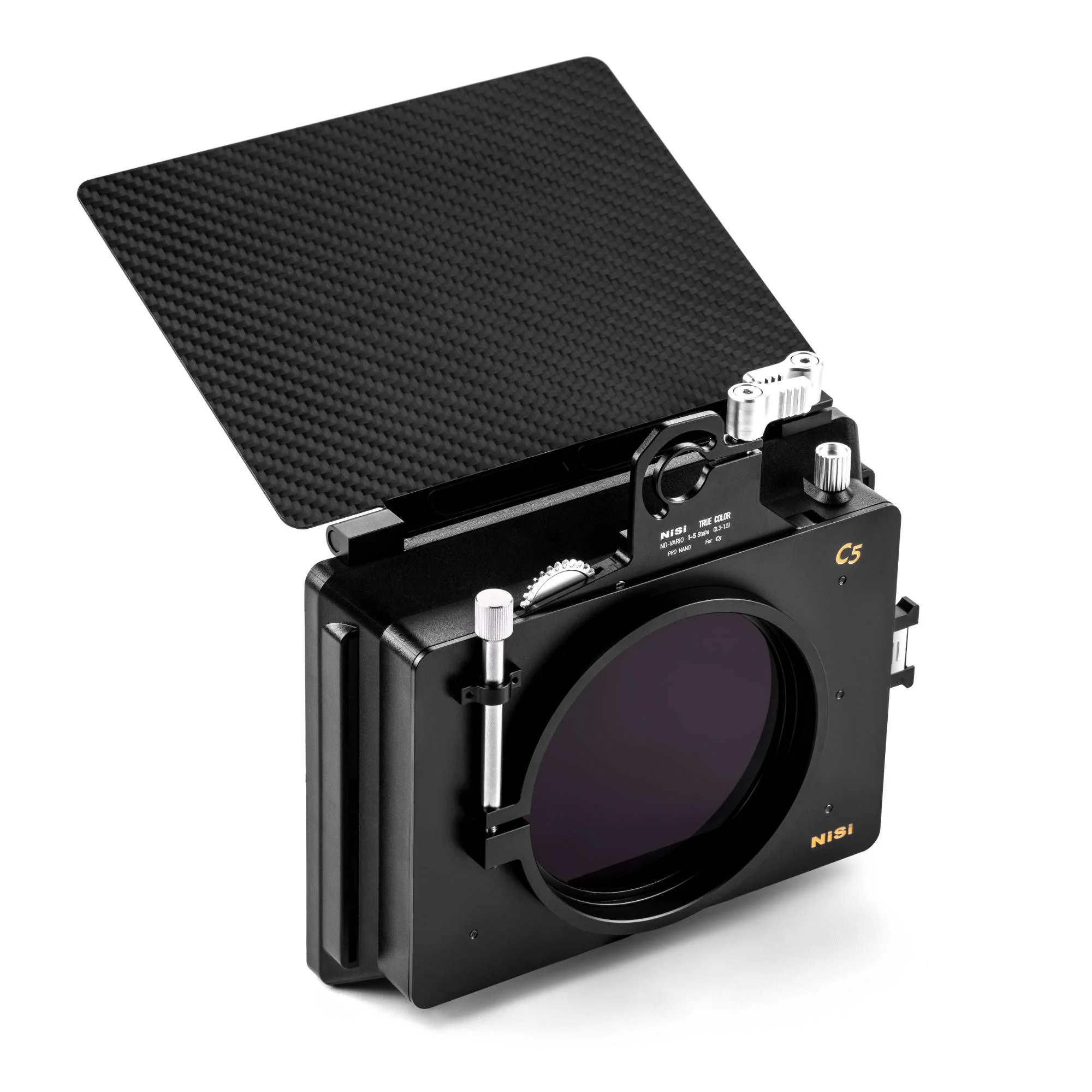 NiSi Cinema C5 Matte Box Cinema Kit (Matte Box, VND 1-5 Stops, Rotating PL, 4 Stop ND, Black Mist 1/8, Adaptors and Pouch) - Image 2