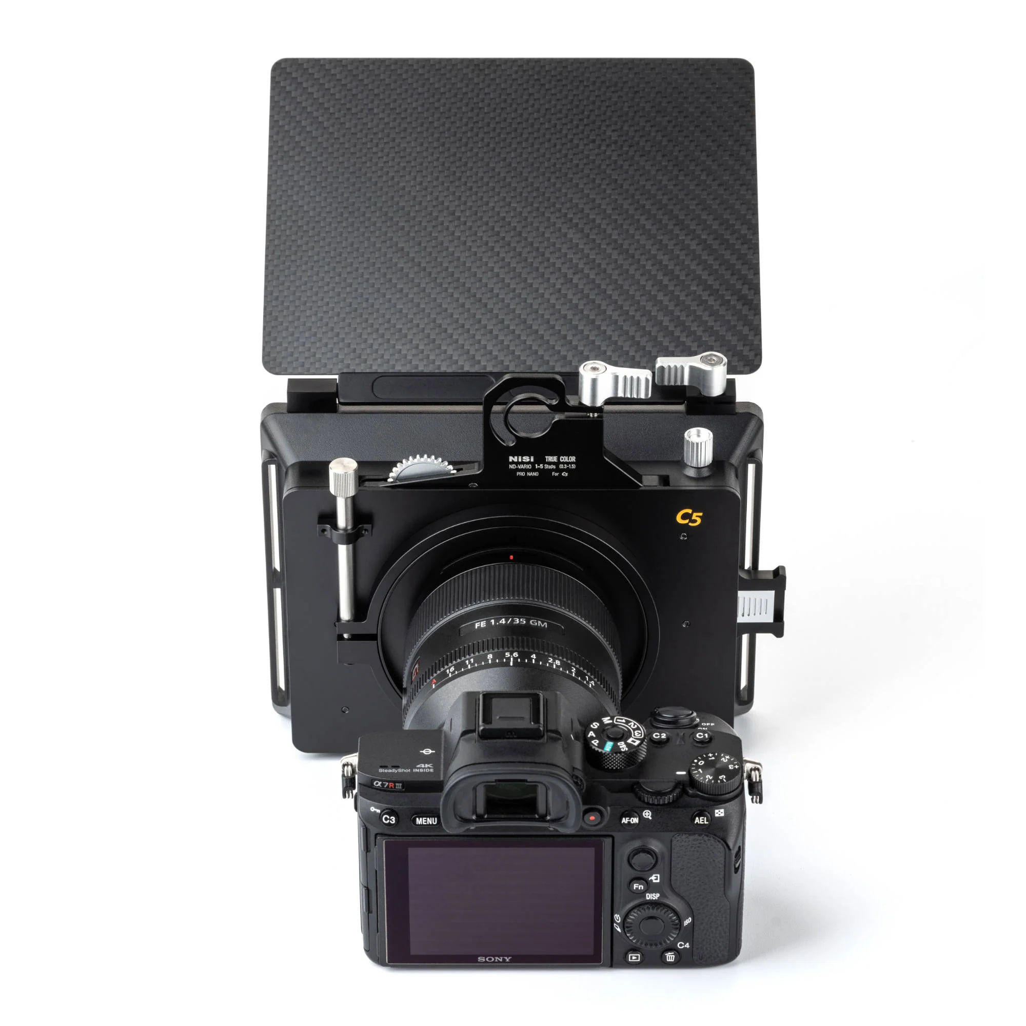 NiSi Cinema C5 Matte Box Cinema Kit (Matte Box, VND 1-5 Stops, Rotating PL, 4 Stop ND, Black Mist 1/8, Adaptors and Pouch) - Image 8