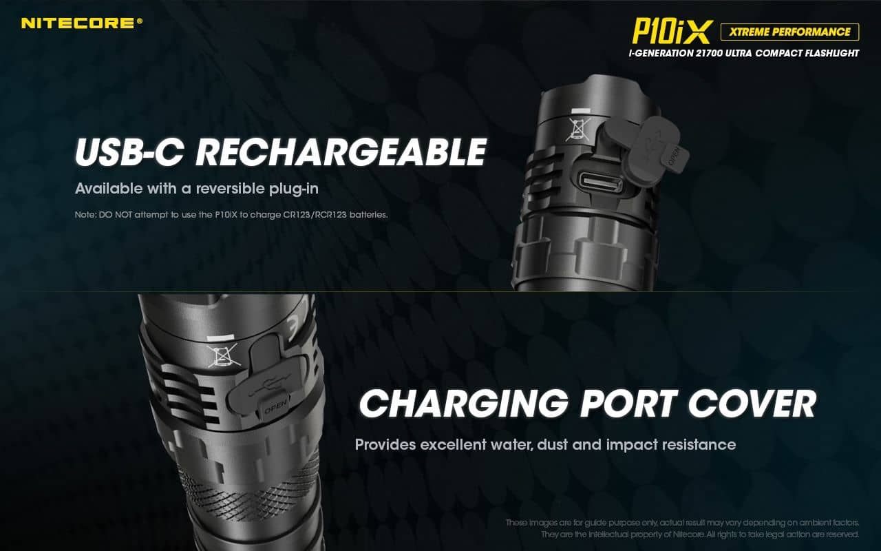 Nitecore P10iX compact 4000 lumen 158m USB-C rechargeable tactical floodlight - Image 15