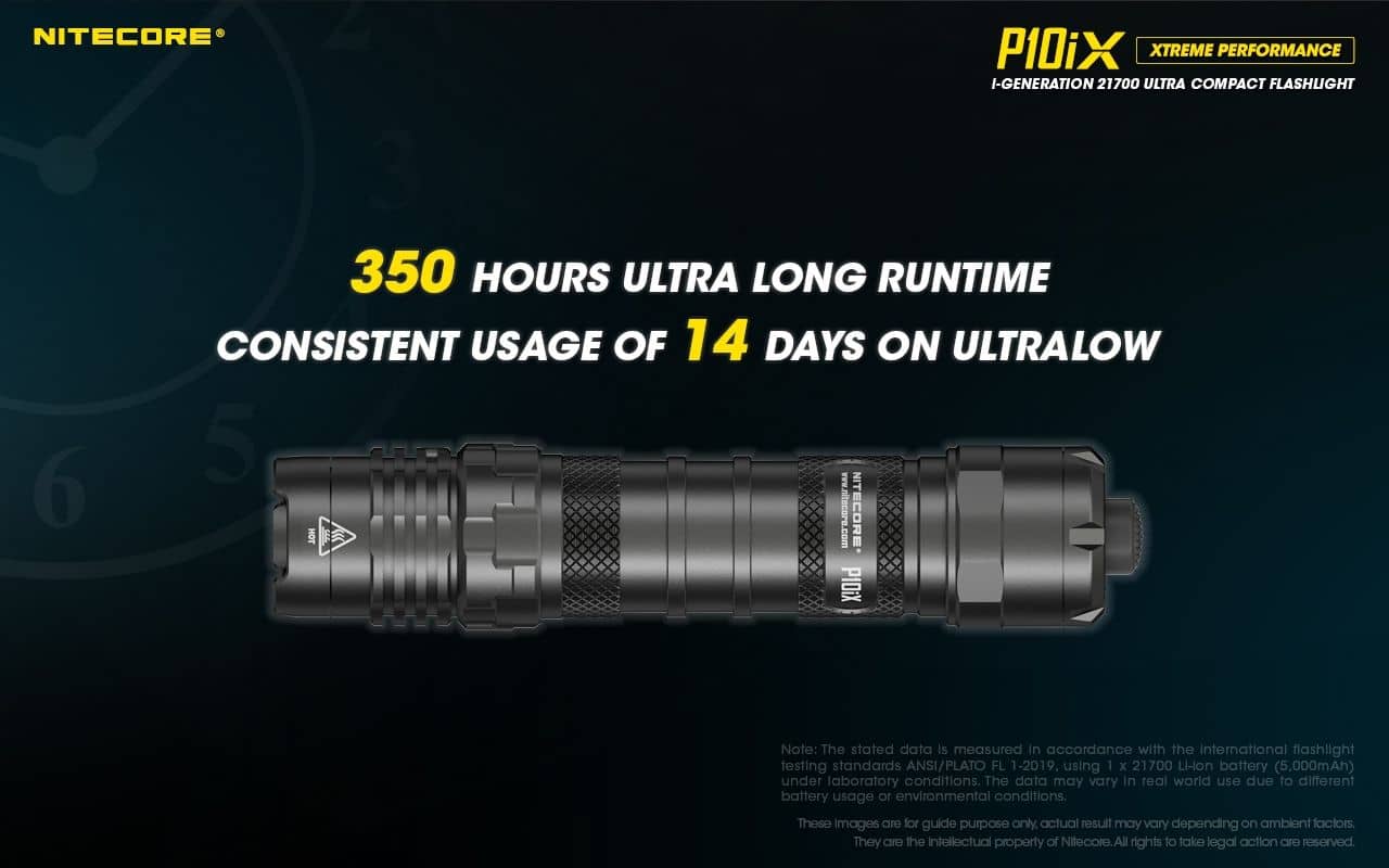 Nitecore P10iX compact 4000 lumen 158m USB-C rechargeable tactical floodlight - Image 18
