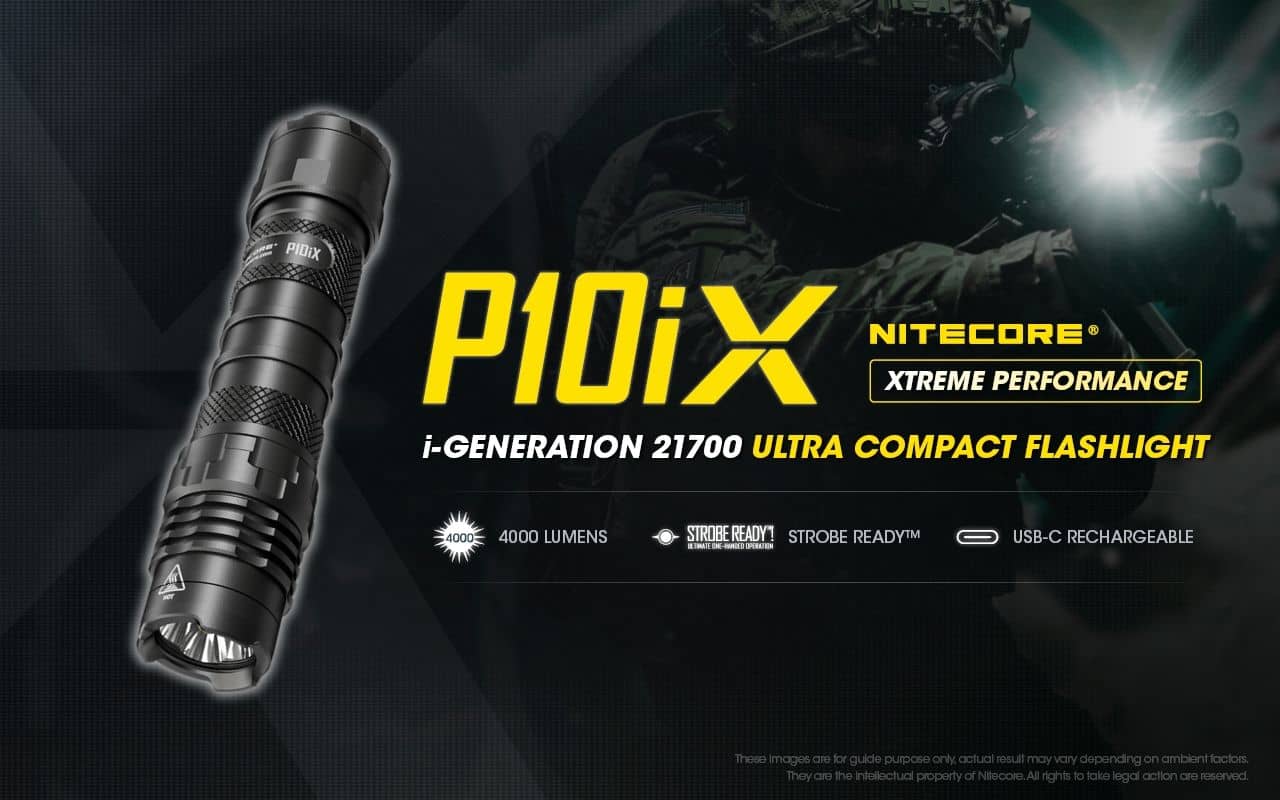 Nitecore P10iX compact 4000 lumen 158m USB-C rechargeable tactical floodlight - Image 6