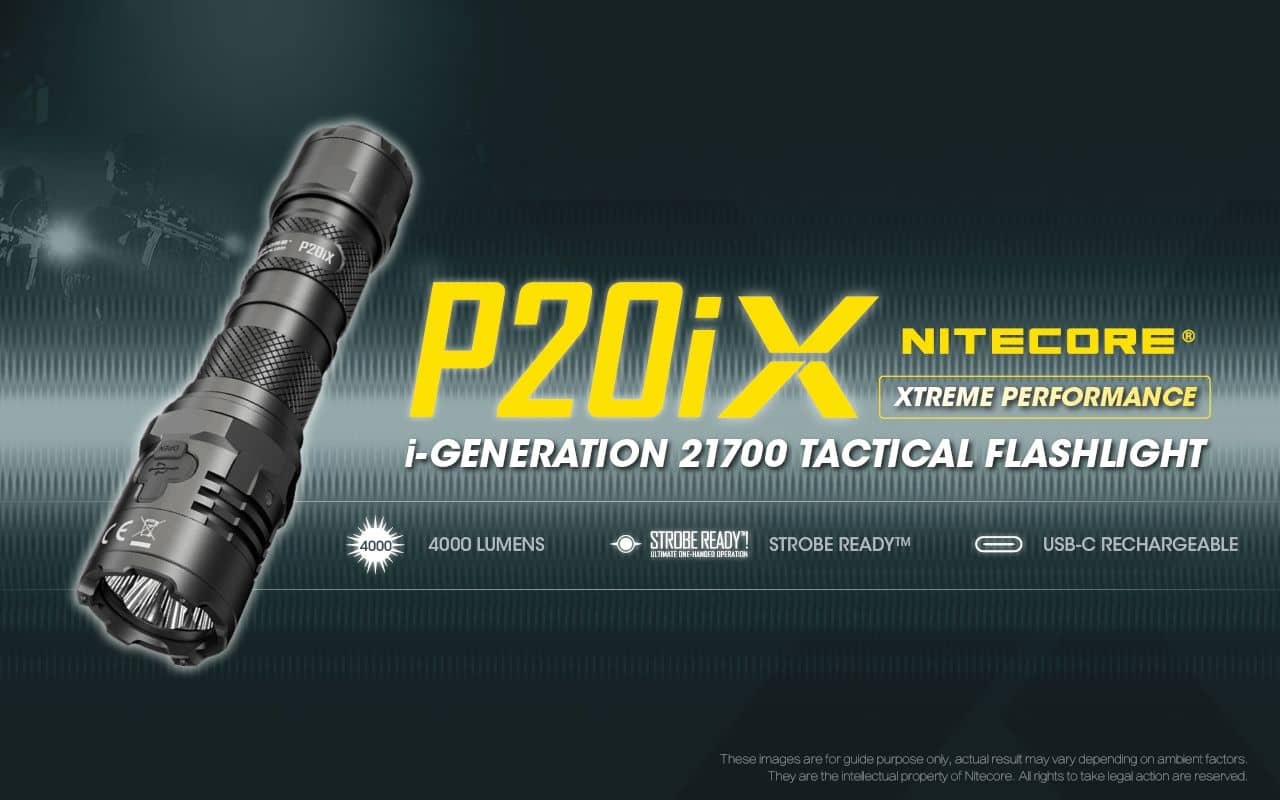 Nitecore P20iX compact 4000 lumen 221m USB-C rechargeable tactical floodlight - Image 4