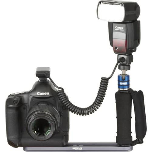 Novoflex FLASH-GRIFF Flash Grip Flash Bracket with Strap & Ballhead - Image 2