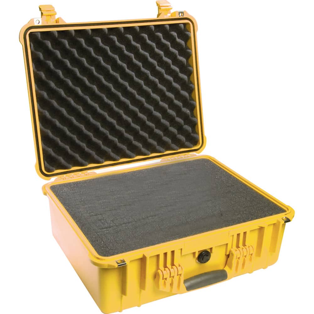 Pelican 1550 Case with 4-Piece Foam Set (Yellow)