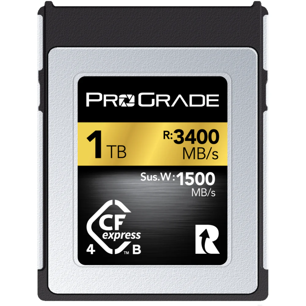 Prograde Digital Gold 1TB CFexpress 4.0 Type B 3400MB/s Memory Card