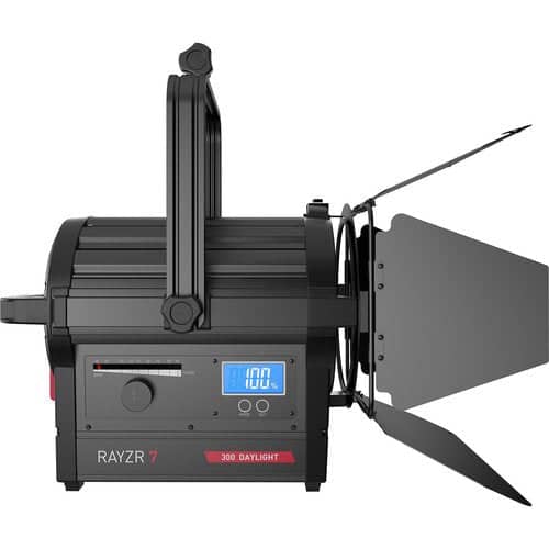 Rayzr 7 200BM Bi-Color Premium Pack 7" LED Fresnel Light inc Barn Doors and Case - Image 5