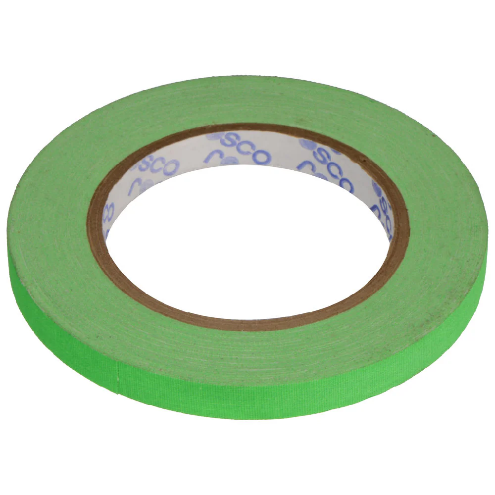 Rosco GaffTac Spike Tape - Fluorescent Green (12mm x 25m)