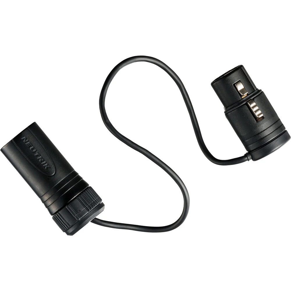 Rycote Nano Shield XLR-3F to XLR-3M Cable with 60 Hz Filter 21.8cm