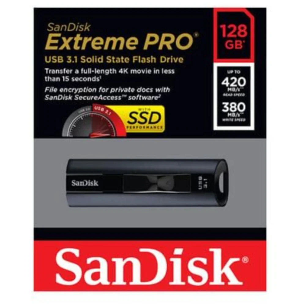 SanDisk CZ880 Extreme Pro USB 3.1 Solid State Flash Drive - Image 7