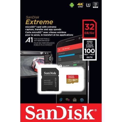SanDisk Extreme 32GB microSDHC UHS-I 100MB/s Memory Card - V30 - Image 5