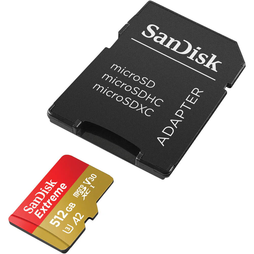 SanDisk Extreme microSDXC 512GB UHS-I 190MB/s Memory Card - V30 - Image 2