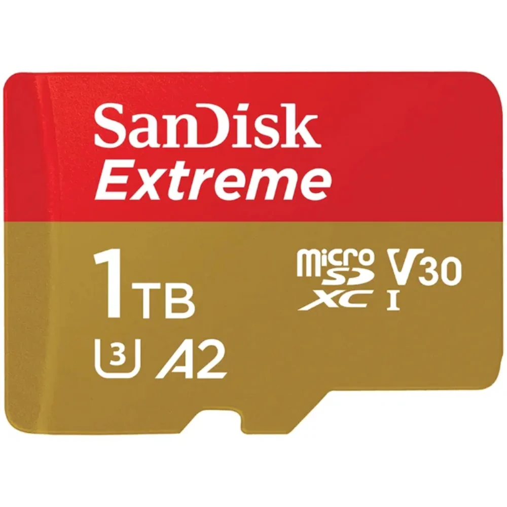 SanDisk Extreme microSDXC, SQXA1 1TB, V30, U3, C10 A2, UHS-I, 160MB/s R, 90MB/s W