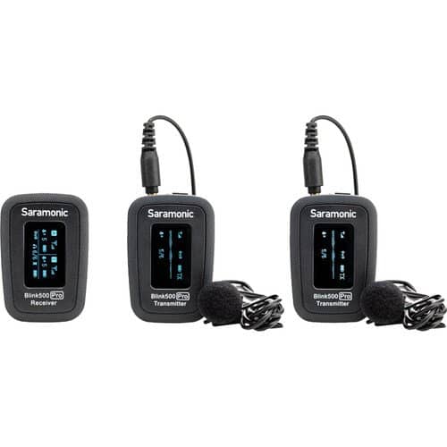 Saramonic Blink 500 Pro B2 2-Person Digital Camera-Mount Wireless Omni Lavalier Microphone System (2.4 GHz, Black) - Image 2
