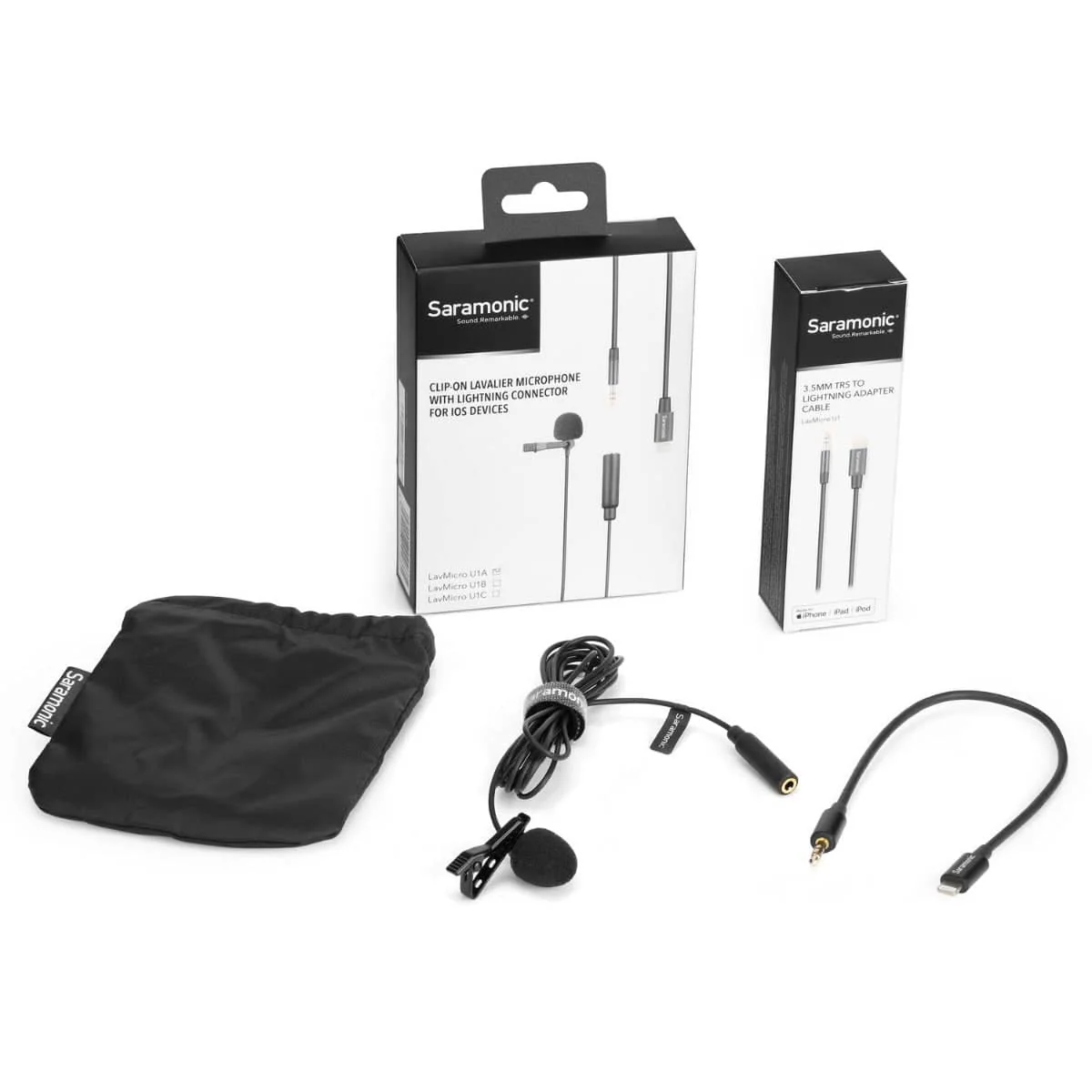 Saramonic LavMicro U1A Omnidirectional Lavalier Microphone with Lightning Connector for iOS Devices (6.5' Cable) - Image 2