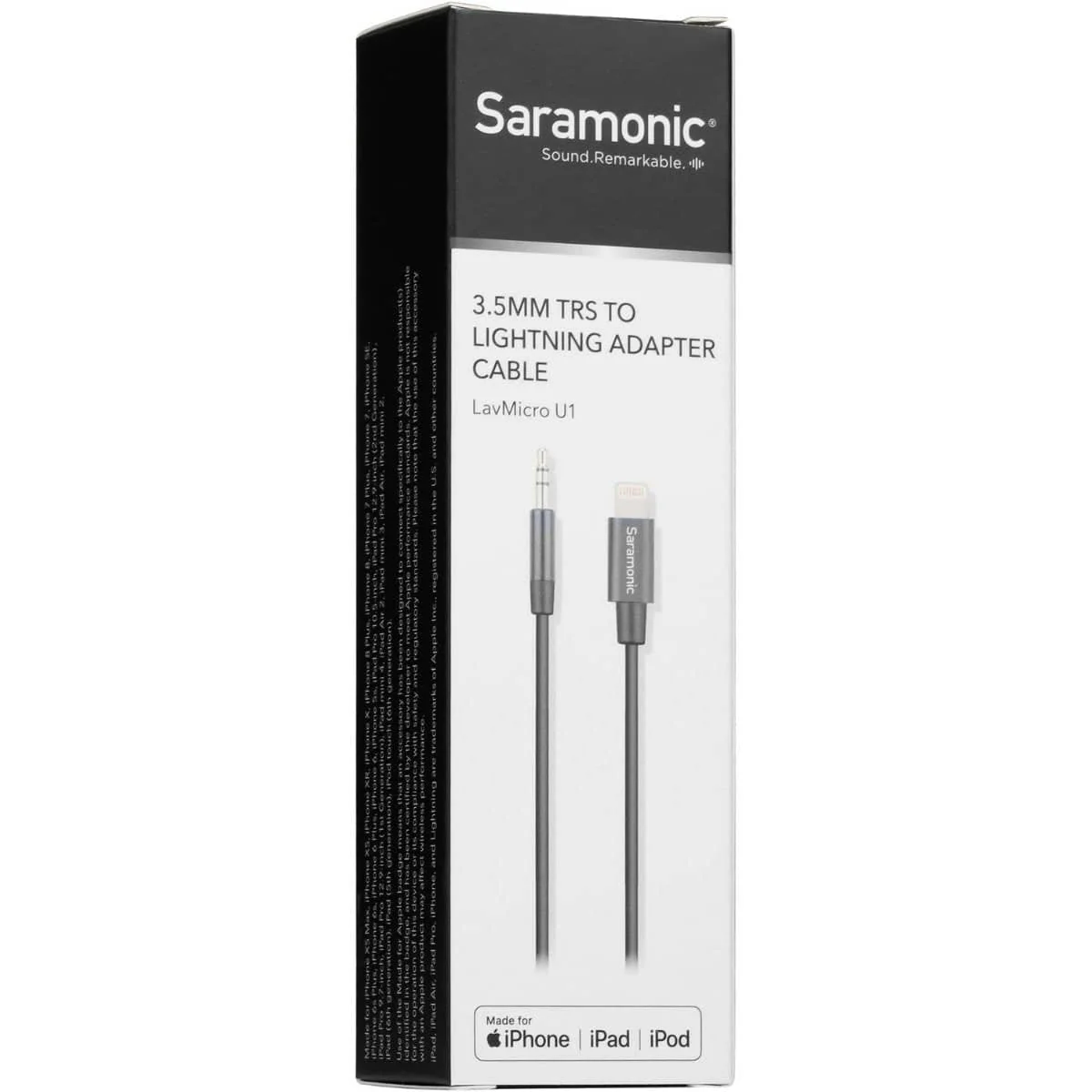 Saramonic LavMicro U1B Omnidirectional Lavalier Microphone with Lightning Connector for iOS Devices (19.6' Cable) - Image 11
