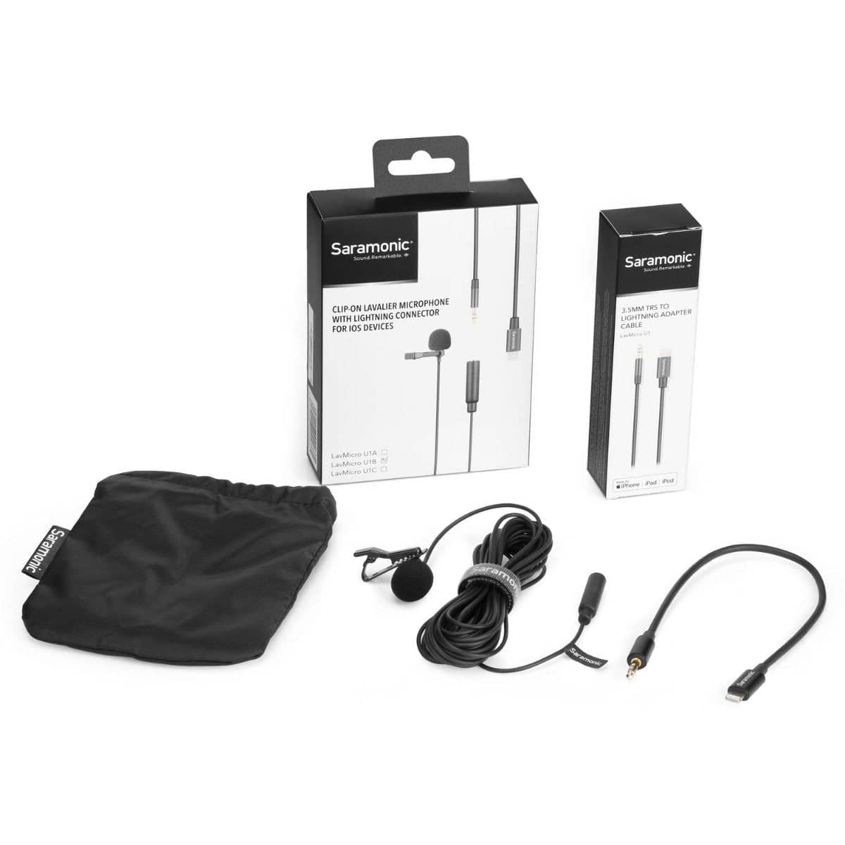 Saramonic LavMicro U1B Omnidirectional Lavalier Microphone with Lightning Connector for iOS Devices (19.6' Cable) - Image 2