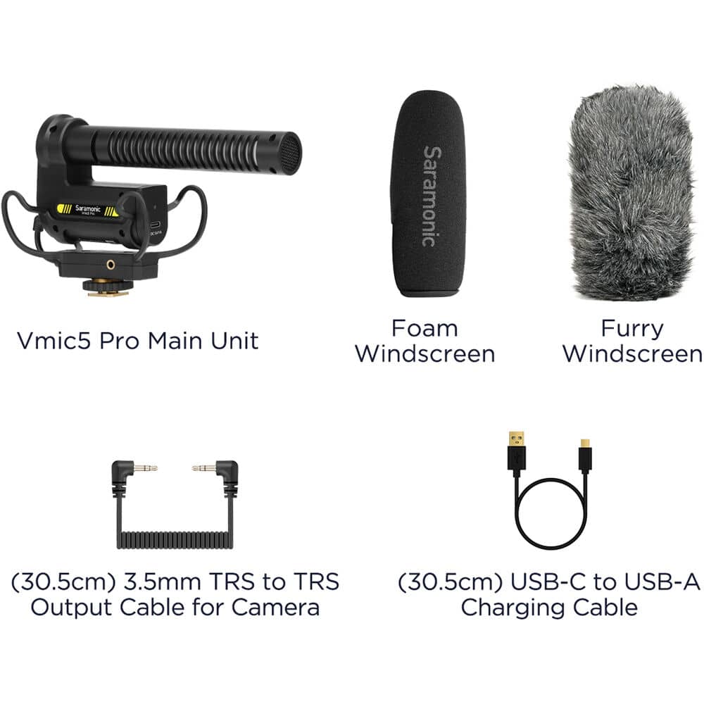 Saramonic Vmic5 Pro Camera-Mount Shotgun Microphone - Image 2