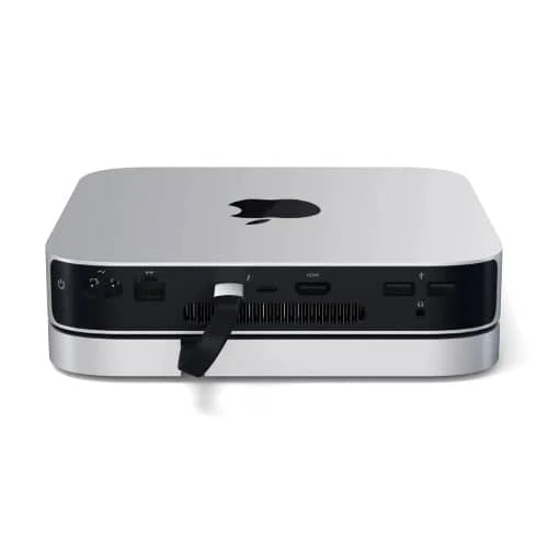 Satechi Aluminium Stand and Hub for Mac Mini/Mac Studio (Silver) - Image 4