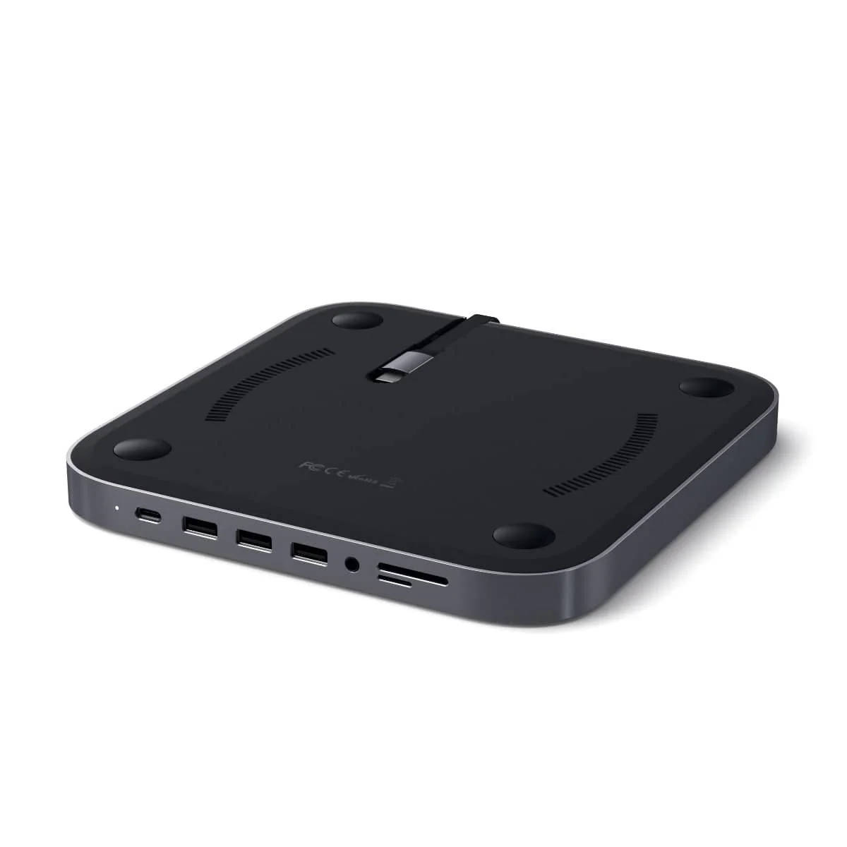 Satechi Aluminium Stand and Hub for Mac Mini/Mac Studio (Space Grey) - Image 4