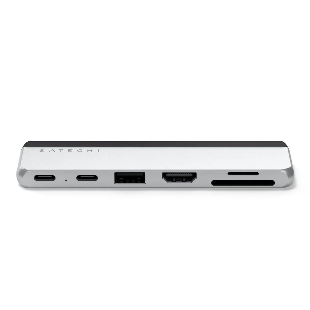 Satechi Dual USB-C Hub for Surface Pro 9 (Platinum)