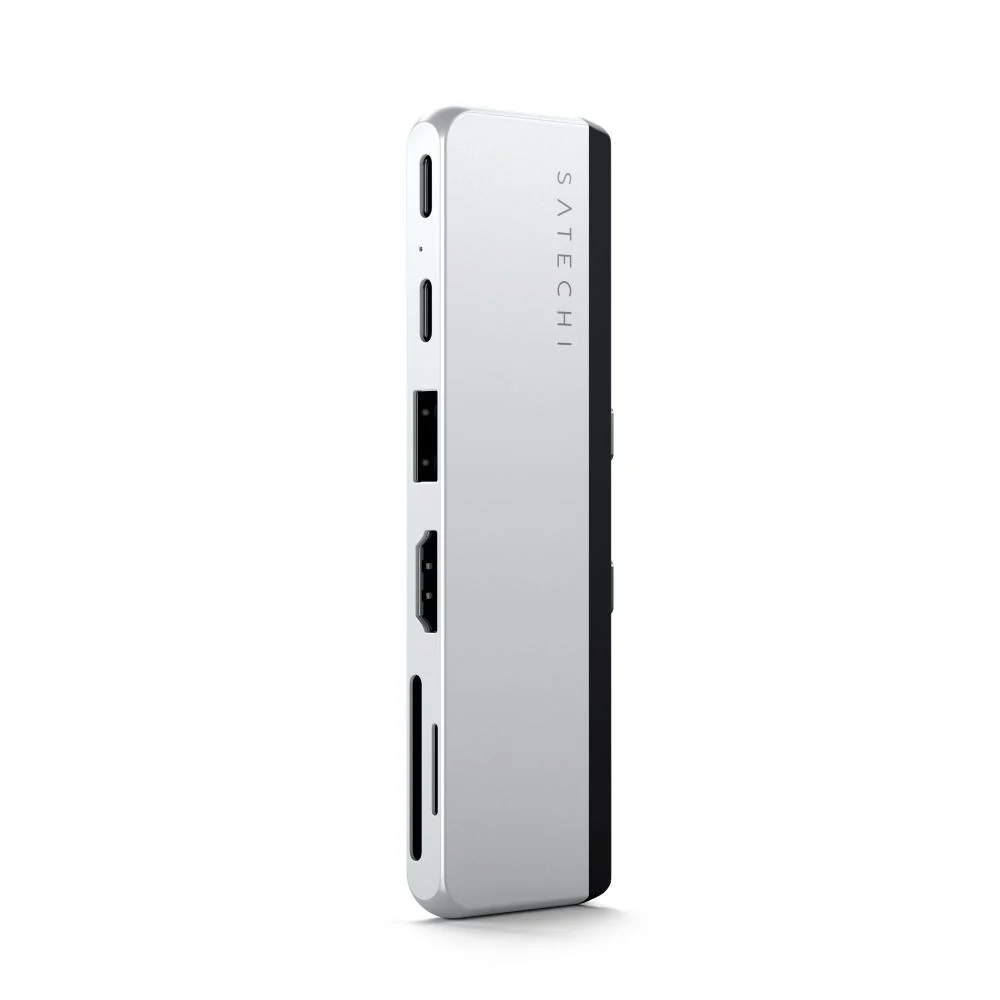 Satechi Dual USB-C Hub for Surface Pro 9 (Platinum) - Image 3