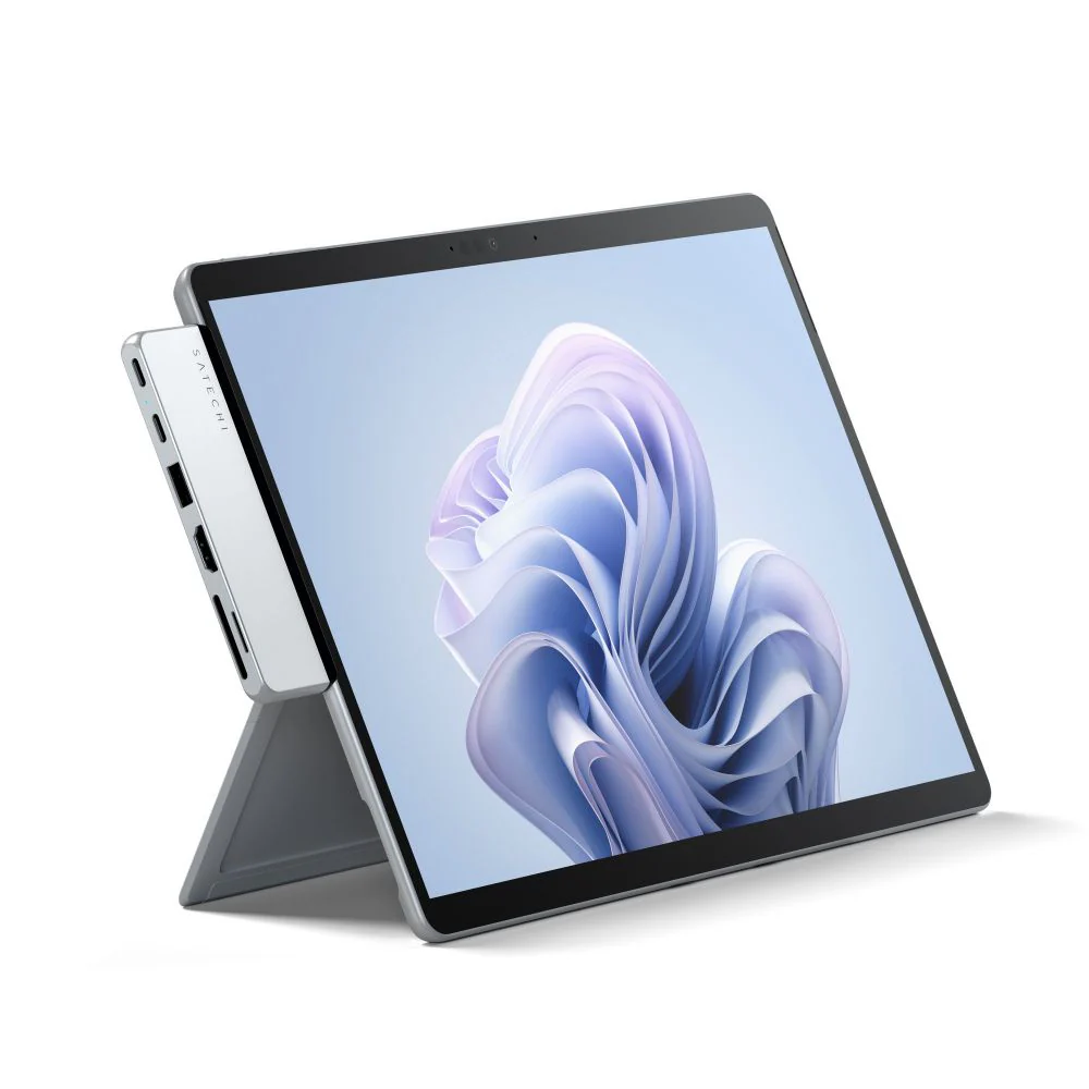 Satechi Dual USB-C Hub for Surface Pro 9 (Platinum) - Image 5