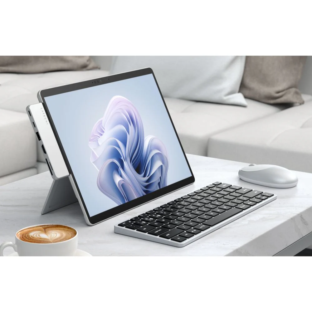 Satechi Dual USB-C Hub for Surface Pro 9 (Platinum) - Image 8